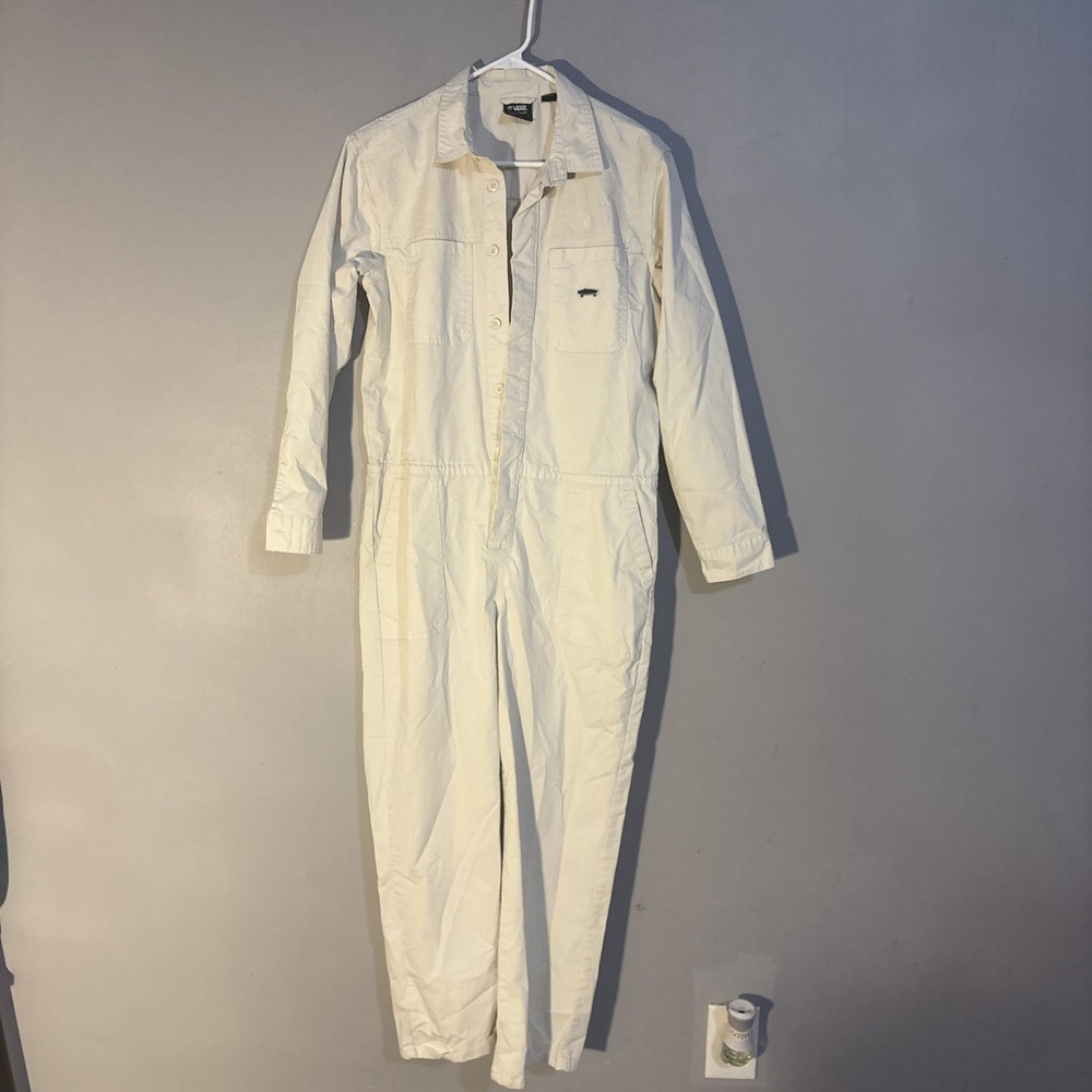 Vans x Lizzie Armanto Jumpsuit Womens Small Beige Romber Coveralls Skate Street
